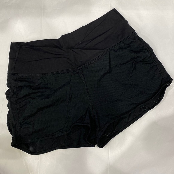 lululemon athletica Pants - Lululemon Black Crossover Waistband Shorts